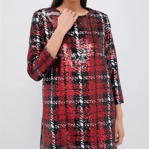 NWT Tuckernuck Red Sequin Pierre Dress